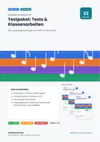 Vorschau - Test - Testpaket: 22 Tests & Klassenarbeiten - Deckblatt