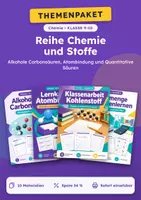 Vorschau - Arbeitsblätter - Themenreihe Chemie und Stoffe, Klasse 9-10 - Deckblatt