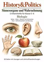 Vorschau - Arbeitsblätter - Sinnesorgane: 5 Arbeitshefte Klasse 5–6 - Deckblatt
