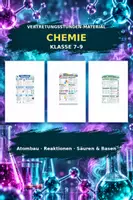 Vorschau - Arbeitsblätter - Materialpaket Chemie Klasse 7–9 Atombau, Reaktionen, Säuren und Basen - Deckblatt