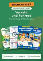 Vorschau - Arbeitsblätter - Verkehr und Fahrrad Klasse 3-4: Fahrradprüfung, Schilder - Deckblatt