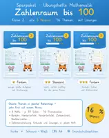 Vorschau - Arbeitsblätter - Sparpaket Zahlenraum 100 Klasse 2 – alle 3 Niveaus - Deckblatt