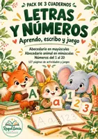 Vista previa - Hojas de trabajo - Pack Letras y números · Abecedarios y números del 1 al 20 - Portada
