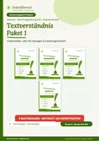 Vorschau - Arbeitsblätter - Materialpaket Abschlussprüfung 2027 Realschule BW Deutsch (Aufgaben im Stil der Abschlussprüfung ) Textverständnis; Rechtschreibung und Zeichensetzung - Deckblatt