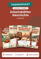Vorschau - Arbeitsblätter - Arbeitsblätter Geschichte, Paket mit 4 Materialien, Klasse 8 - Deckblatt