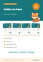 Vorschau - Arbeitsblätter - Größen im Paket – Geld Klasse 2 und 3, Längen und Gewichte umrechnen: Mathe differenziert mit Lösungen - Deckblatt