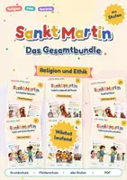 Vorschau - Arbeitsblätter - Sankt Martin Gesamtbundle | Wächst laufend | Religion und Ethik | Klasse 1 bis 4 und basal | Kamishibai, Legende, Dilemmakarten, Lichterfeste - Deckblatt