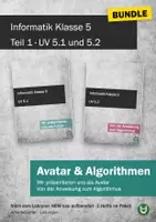 Vorschau - Unterrichtsreihen - Informatik Klasse 5 Bundle, Avatar und Algorithmen nach QUA-LiS NRW - Deckblatt