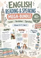Vorschau - Arbeitsblätter - Englisch Reading & Speaking MEGA-BUNDLE | 40+ Themenpakete für Klasse 5–7 | Sek I / Wachsendes Paket - Deckblatt