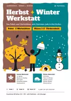 Vorschau - Arbeitsblätter - Herbst- und Winter-Werkstatt | Paket: 8 Stationen in 3 Stufen, Klasse 1–2 - Deckblatt