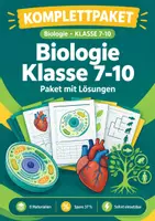 Vorschau - Arbeitsblätter - Biologie Klasse 7-10 Paket mit Lösungen - Deckblatt