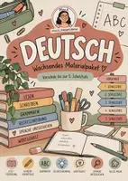 Vorschau - Arbeitsblätter - 📚Deutsch – Wachsendes Materialpaket | Vorschule bis 5. Schulstufe - Deckblatt