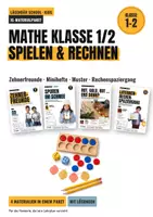 Vorschau - Arbeitsblätter - Mathe Klasse 1/2 Materialpaket – Zehnerfreunde, Zahlenraum 20, Muster, Rechenspaziergang - Deckblatt