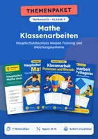 Vorschau - Arbeitsblätter - Klassenarbeiten-Set Mathe, Klasse 9 - Deckblatt