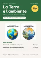 anteprima - Esercizi - La Terra e l'ambiente – Raccolta: tettonica delle placche, clima e sostenibilità (1ª-2ª media) - Pagina di copertina