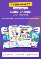 Vorschau - Arbeitsblätter - Themenreihe Chemie und Stoffe, Klasse 7-8 - Deckblatt