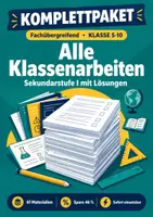 Vorschau - Test - Alle Klassenarbeiten, Gesamtpaket, Klasse 9-10 - Deckblatt