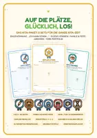 Vorschau - Mal- und Bastelvorlagen - Auf die Plätze, glücklich, los! Kita-Paket - Deckblatt