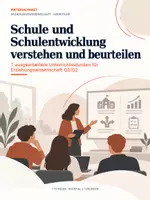 Vorschau - Stundenentwürfe - Materialpaket: Schule und Schulentwicklung verstehen und beurteilen | 7 Unterrichtsstunden mit Lösungen | Pädagogik - Deckblatt