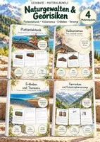 Vorschau - Unterrichtsreihen - Naturgewalten & Georisiken – 4 große Lernwerkstätten Geografie & Erdkunde | Plattentektonik, Vulkanismus, Erdbeben, Tsunamis & Katastrophenvorsorge | Arbeitsblätter mit Lösungen - Deckblatt