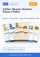 Vorschau - Arbeitsblätter - Zahlen, Messen, Rechnen Klasse 3 Paket - Deckblatt