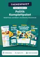 Vorschau - Arbeitsblätter - Bedürfnisse und Bedarf, Komplettpaket Politik, Klasse 7-8 - Deckblatt