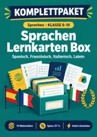 Vorschau - Spiele - Lernkarten Spanisch Französisch Italienisch Latein Kl. 6-10 - Deckblatt