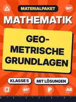 Vorschau - Arbeitsblätter - Mathematik: Geometrische Grundlagen (Empfehlung Gymnasium Klasse 5) - Deckblatt