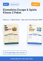 Vorschau - Arbeitsblätter - Einmaleins Escape & Spiele Klasse 2 Paket - Deckblatt