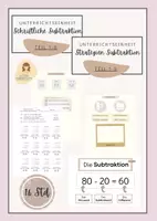 Vorschau - Stundenentwürfe - Schriftliche Subtraktion und Halbschriftliche Subtraktion | Gesamtpaket | Unterrichtseinheit | Unterrichtsreihe - Deckblatt