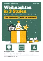 Vorschau - Arbeitsblätter - Weihnachten Grundschule | Paket: Sachunterricht, Mathe, 3 Stufen - Deckblatt