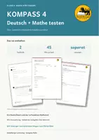 Vorschau - Arbeitsblätter - KOMPASS 4 Test-Duo Deutsch und Mathe – prüfungsnah | mit Lösungen und Auswertung | Klasse 4 - Deckblatt