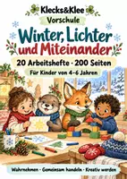 Vorschau - Arbeitsblätter - Vorschule: Winter, Lichter und Miteinander – 20 Arbeitshefte - Deckblatt