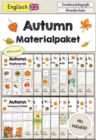 Vorschau - Arbeitsblätter - Autumn Fall Herbst Materialpaket differenziert - Englisch - Deckblatt