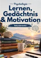 Vorschau - Arbeitsblätter - Psychologie des Lernens - Lernstrategien, Gedächtnis & Motivation - Deckblatt