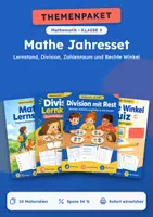 Vorschau - Arbeitsblätter - Lernstand und Division, Jahresset Mathe, Klasse 3 - Deckblatt