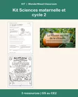 Aperçu - Jeux - Kit Sciences maternelle et cycle 2 : expériences faciles, cycle de vie de la citrouille et journal d'automne - Page de couverture