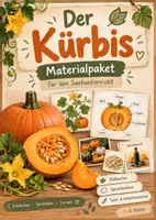 Vorschau - Arbeitsblätter - Der Kürbis - Materialpaket für den Sachunterricht - Deckblatt