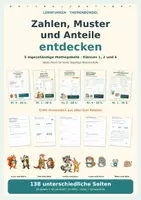 Vorschau - Arbeitsblätter - Zahlen, Muster und Anteile entdecken - Deckblatt