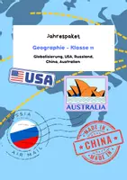 Vorschau - Stundenentwürfe - Jahrespaket: Geographie Klasse 11 - Deckblatt