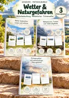 Vorschau - Unterrichtsreihen - Wetter & Naturgefahren – 3 große Lernwerkstätten Geografie & Erdkunde | Wetterbeobachtung, Wetterkarten, Fronten, Tiefdruckgebiete & Extremwetter | Arbeitsblätter mit Lösungen - Deckblatt