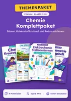 Vorschau - Arbeitsblätter - Säuren, Komplettpaket Chemie, Klasse 9-10 - Deckblatt