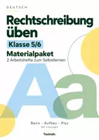 Vorschau - Arbeitsblätter - Rechtschreibung Klasse 5/6 – Materialpaket mit 2 Arbeitsheften und Lösungen - Deckblatt
