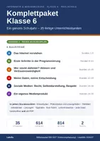 Vorschau - Stundenentwürfe - Informatik & Medienbildung Klasse 6 (neuer Bildungsplan) – KOMPLETTPAKET: 35 fertige Unterrichtsstunden für das ganze Schuljahr | Version 2 - Deckblatt