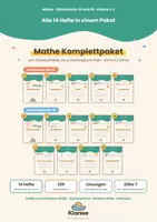 Vorschau - Arbeitsblätter - Mathe Komplettpaket Zahlenraum 20 | 14 Hefte mit 220 Arbeitsblättern | Klasse 1 & Förderschule - Deckblatt