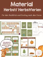 Vorschau - Arbeitsblätter - Herbstferien / Herbst - Deckblatt