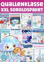 Vorschau - Arbeitsblätter - Quallenklasse Sorglospaket Klassentier Qualle - Deckblatt