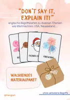 Vorschau - Arbeitsblätter - Materialpaket Begriffskarten "Don't say it, explain it" - Deckblatt