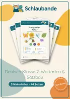 Vorschau - Unterrichtsreihen - Deutsch Klasse 2: Wortarten & Satzbau - Deckblatt