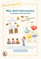 Vorschau - Stundenentwürfe - Orff-Führerschein | komplette Unterrichtsreihe zur Orff-Prüfung | Musik Klasse 1–2 - Deckblatt